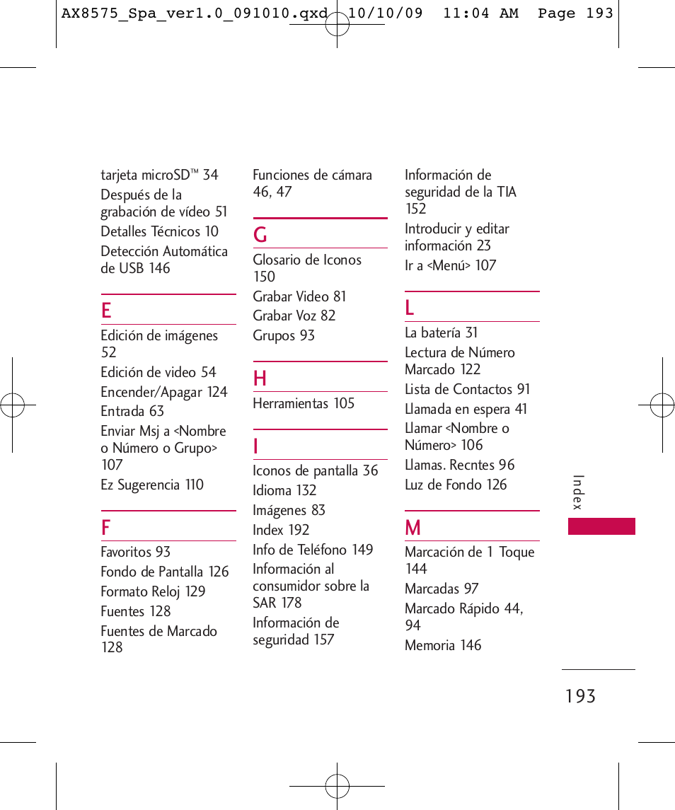 LG LGAX8575 User Manual | Page 377 / 381