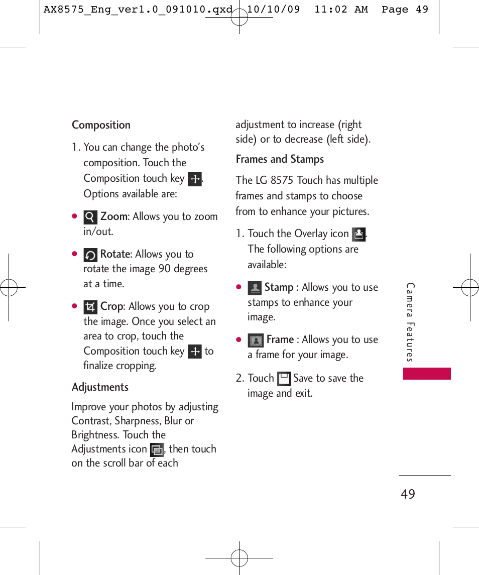 LG LGAX8575 User Manual | Page 51 / 381