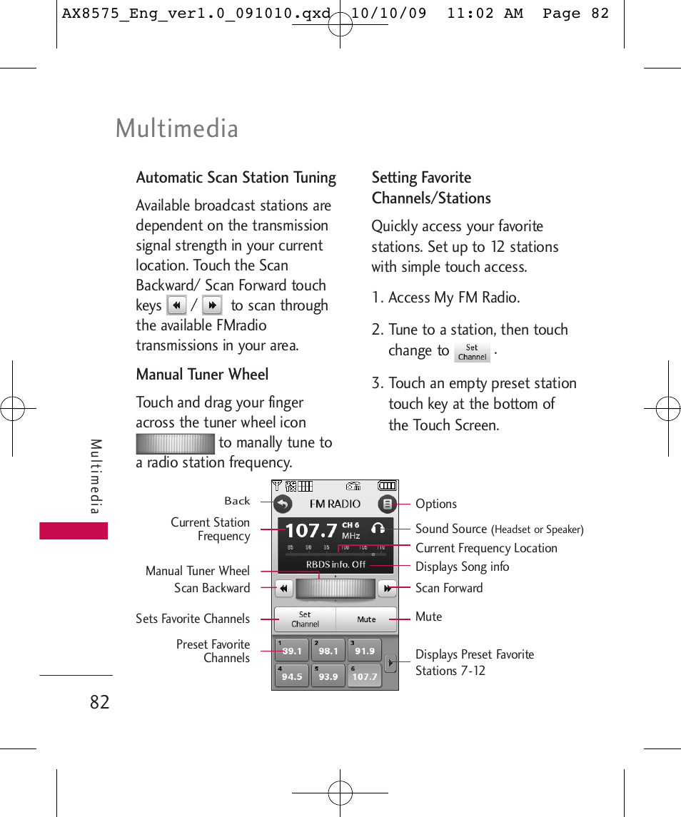 Multimedia | LG LGAX8575 User Manual | Page 84 / 381