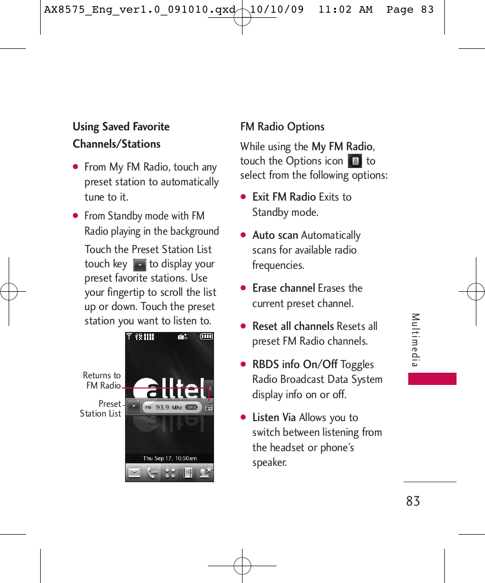 LG LGAX8575 User Manual | Page 85 / 381