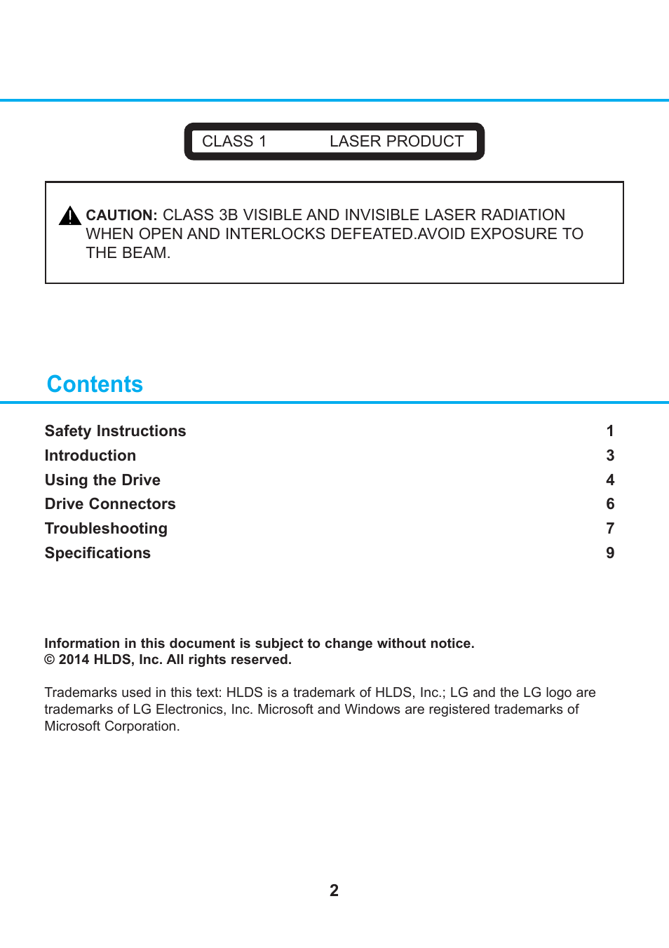 LG CA40N User Manual | Page 3 / 12