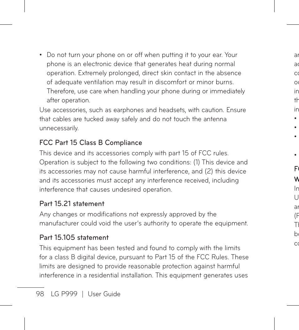 LG LGP999 User Manual | Page 100 / 274