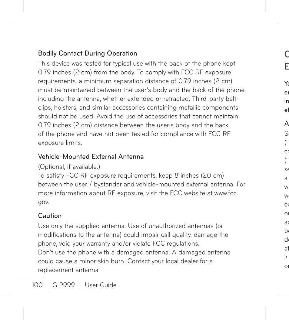 LG LGP999 User Manual | Page 102 / 274