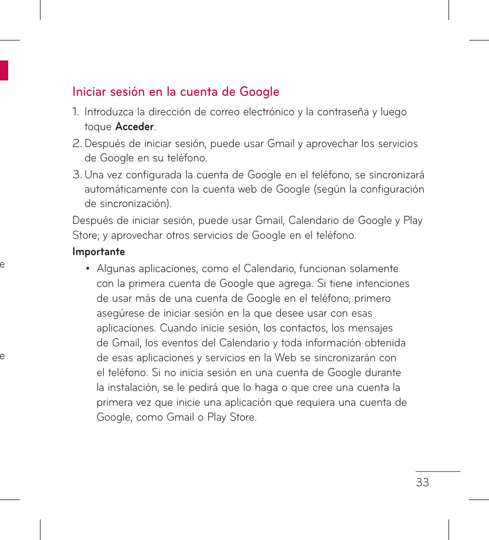 Iniciar sesión en la cuenta de google | LG LGP999 User Manual | Page 161 / 274