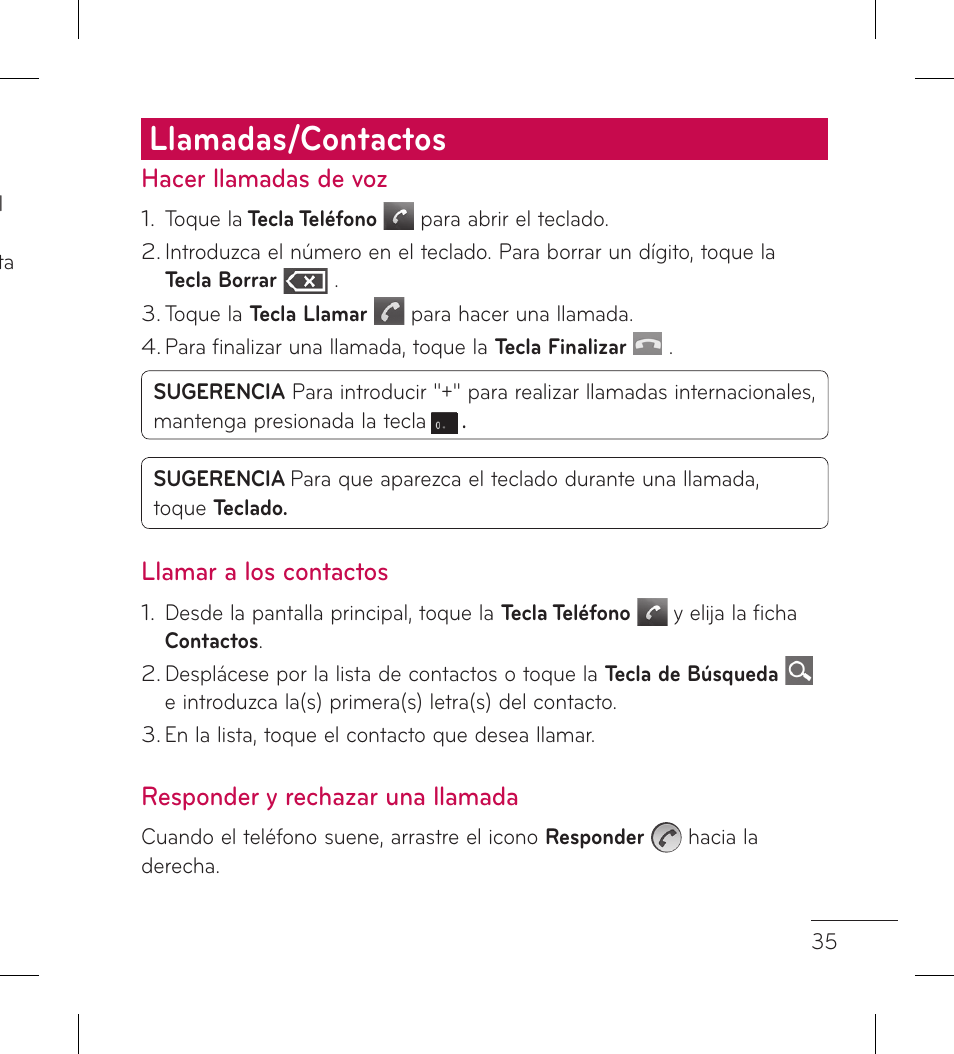 Llamadas/contactos | LG LGP999 User Manual | Page 163 / 274