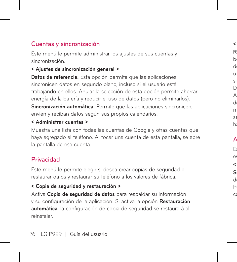 LG LGP999 User Manual | Page 204 / 274