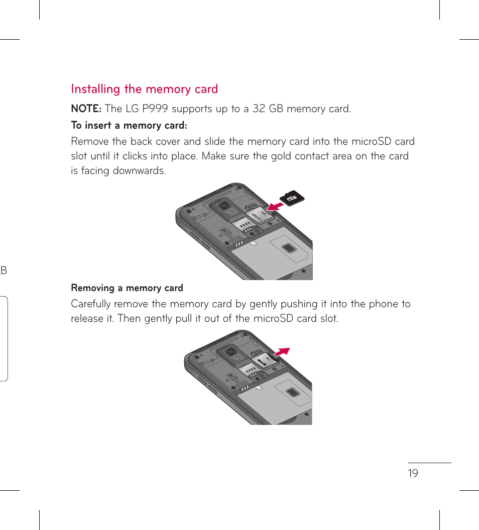 LG LGP999 User Manual | Page 21 / 274