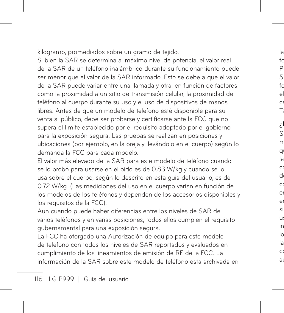 LG LGP999 User Manual | Page 244 / 274