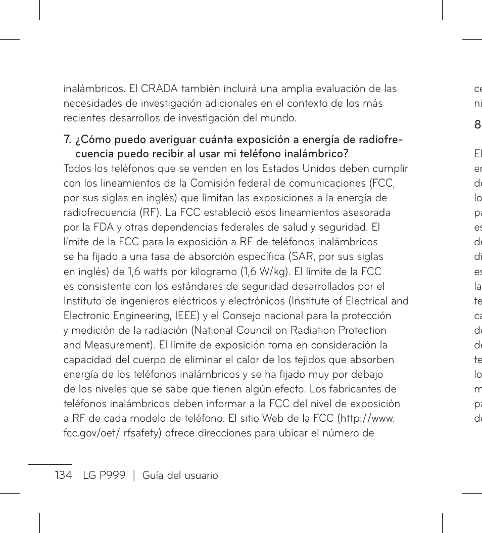 LG LGP999 User Manual | Page 262 / 274