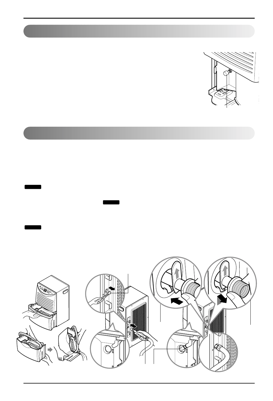 Automatic shut off disposing of collected water | LG LHD45EL User Manual | Page 12 / 32