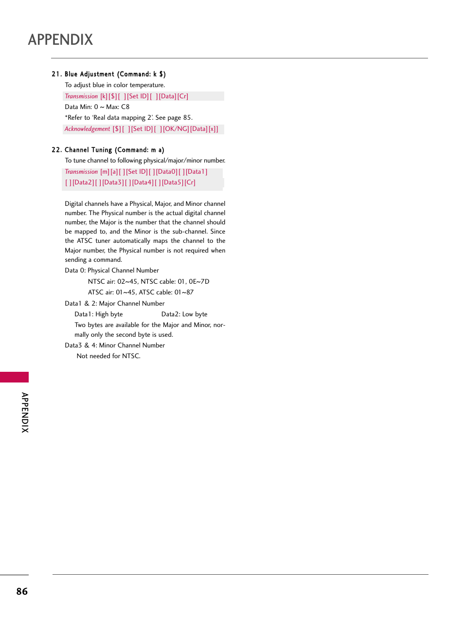 Appendix | LG Z47LC6DF-UL User Manual | Page 88 / 104