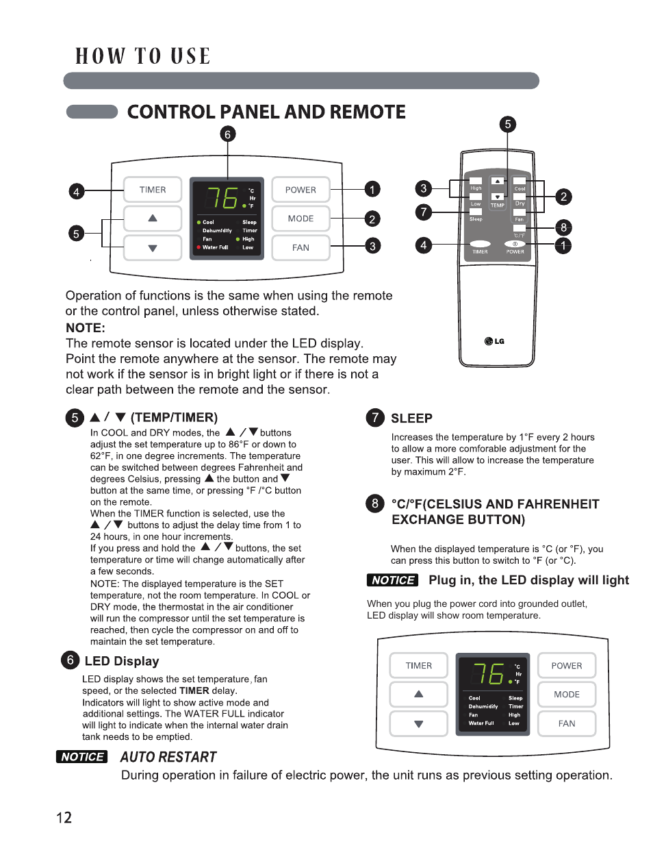 LG LP0814WNR User Manual | Page 12 / 26