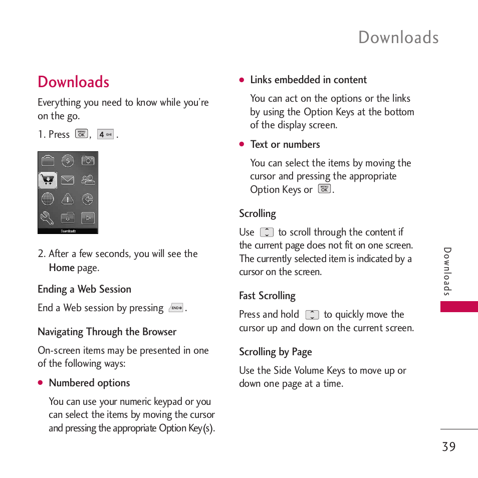 Downloads | LG VM265 User Manual | Page 41 / 205