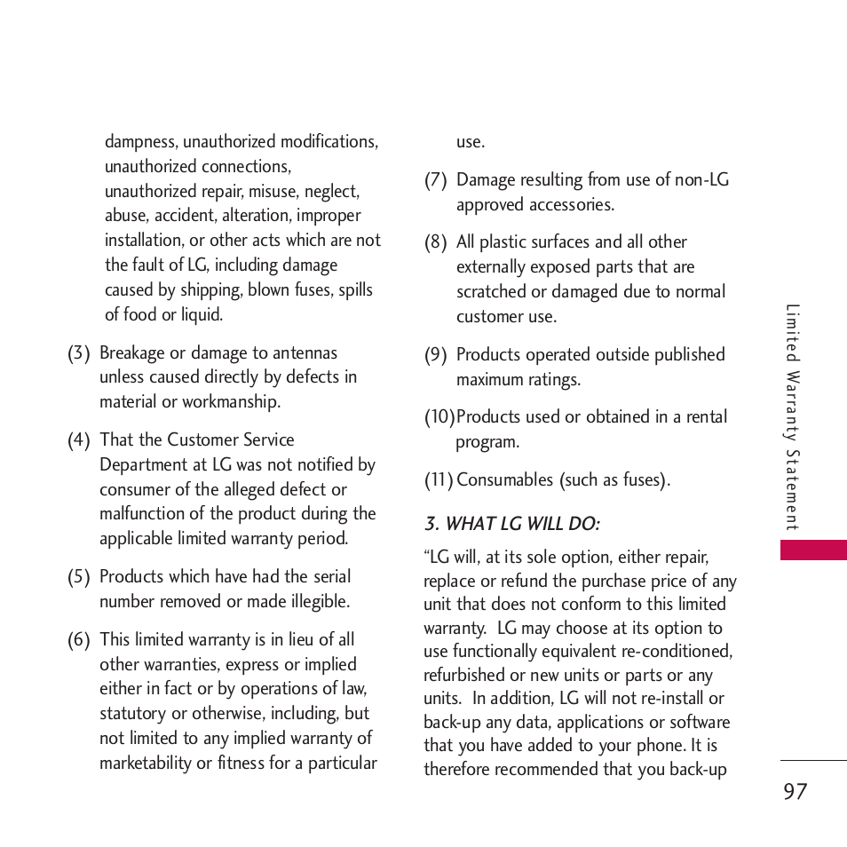 LG VM265 User Manual | Page 99 / 205