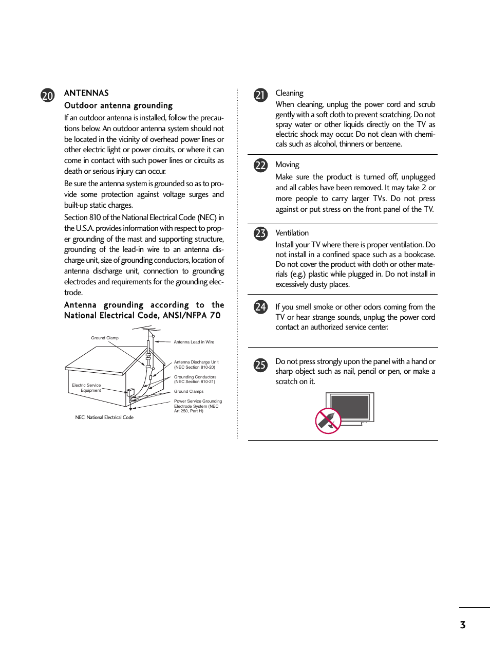 LG 37LG500H User Manual | Page 5 / 91