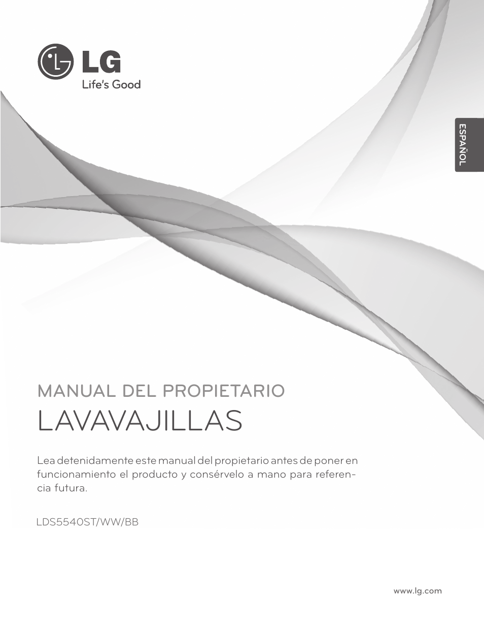 Lavavajillas, Manual del propietario | LG LDS5540WW User Manual | Page 27 / 80