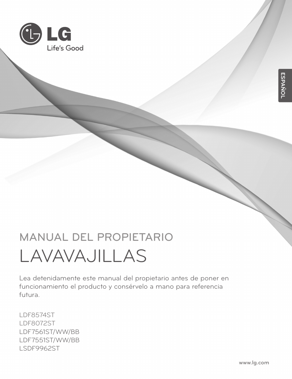 Lavavajillas, Manual del propietario | LG LSDF9962ST User Manual | Page 33 / 100