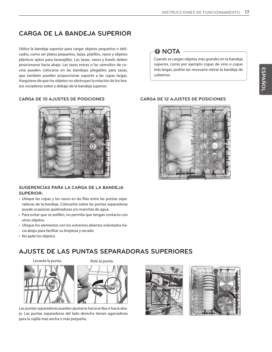 Nota | LG LSDF9962ST User Manual | Page 49 / 100