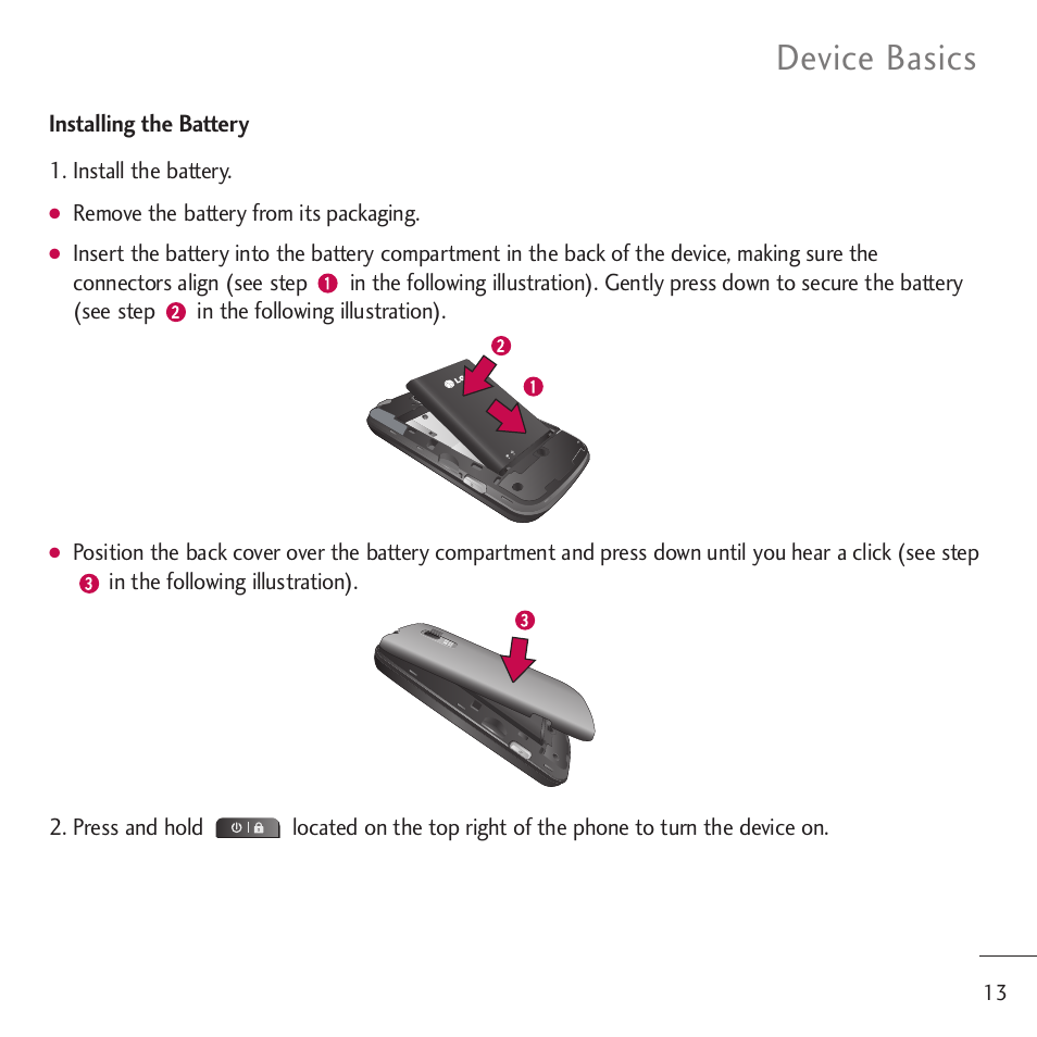 Device basics | LG LGVM701 User Manual | Page 15 / 221