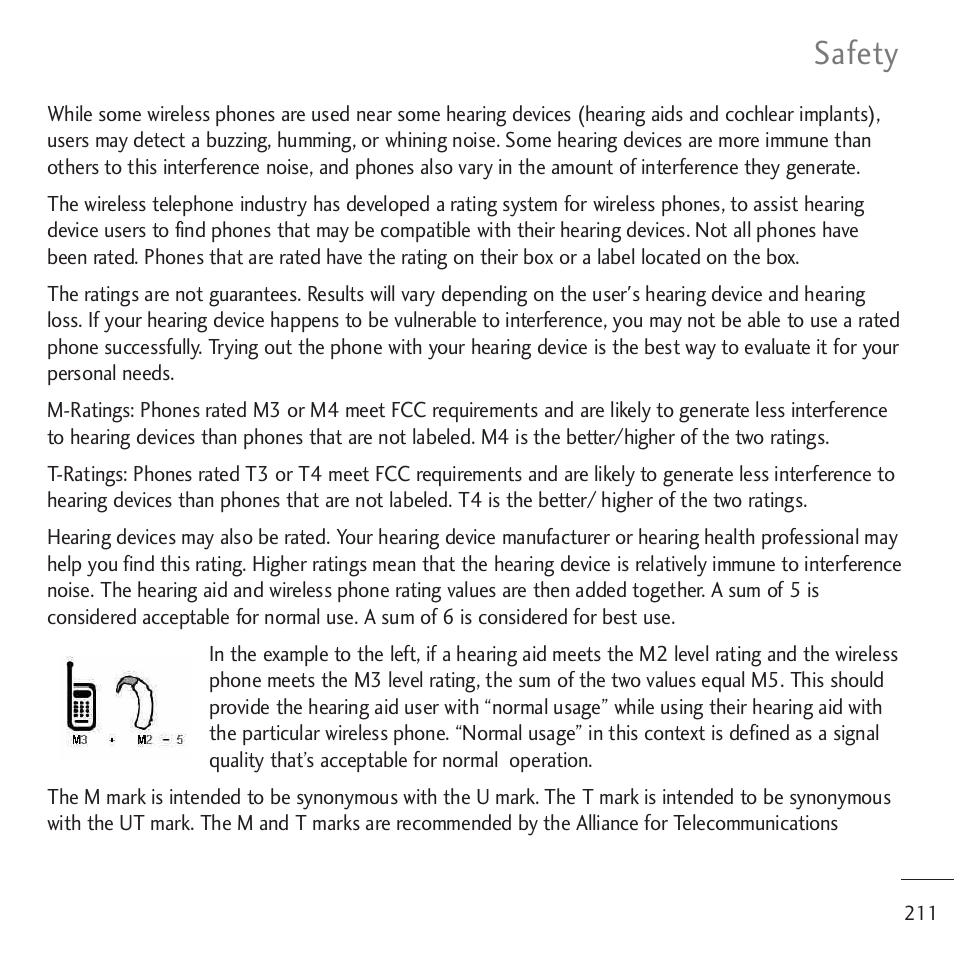 Safety | LG LGVM701 User Manual | Page 213 / 221