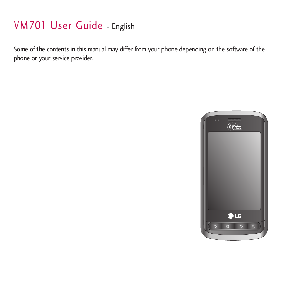 Vm701 user guide | LG LGVM701 User Manual | Page 3 / 221