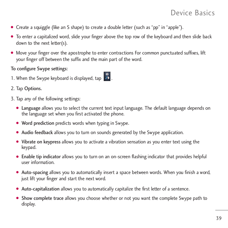 Device basics | LG LGVM701 User Manual | Page 41 / 221