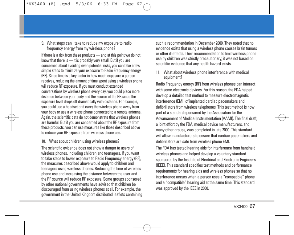 LG VX3400 User Manual | Page 69 / 81