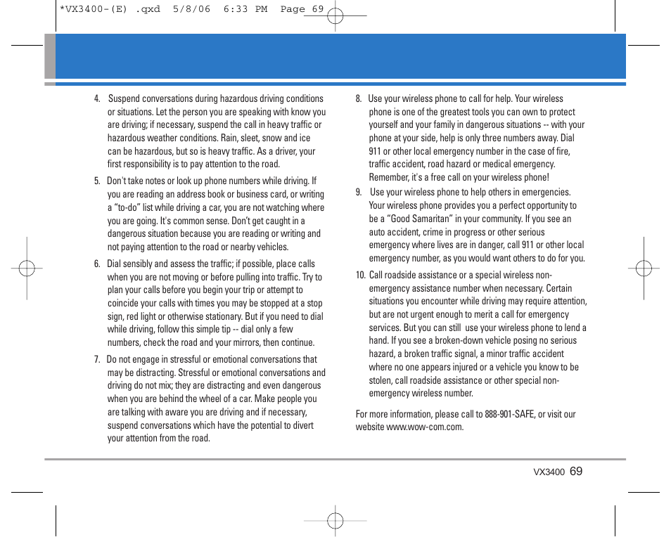 LG VX3400 User Manual | Page 71 / 81