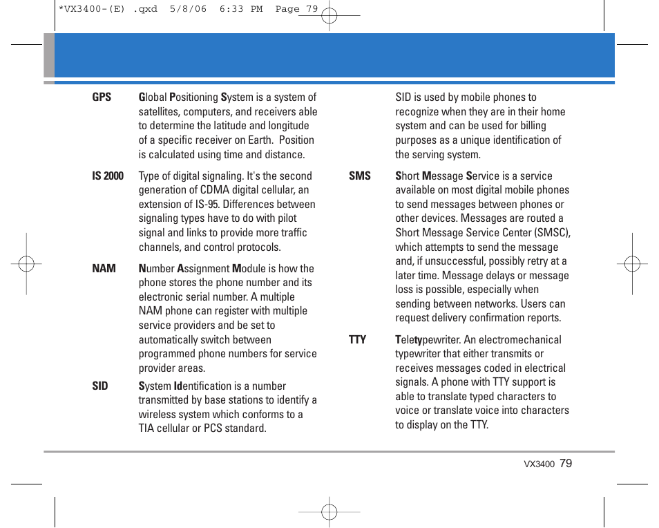 LG VX3400 User Manual | Page 81 / 81