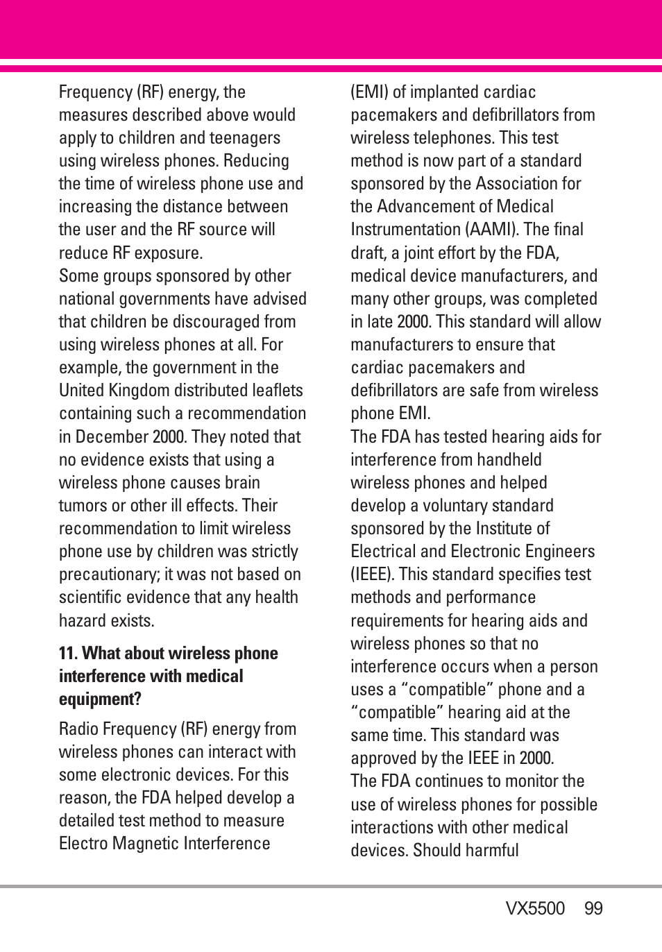 LG VX5500 User Manual | Page 101 / 252