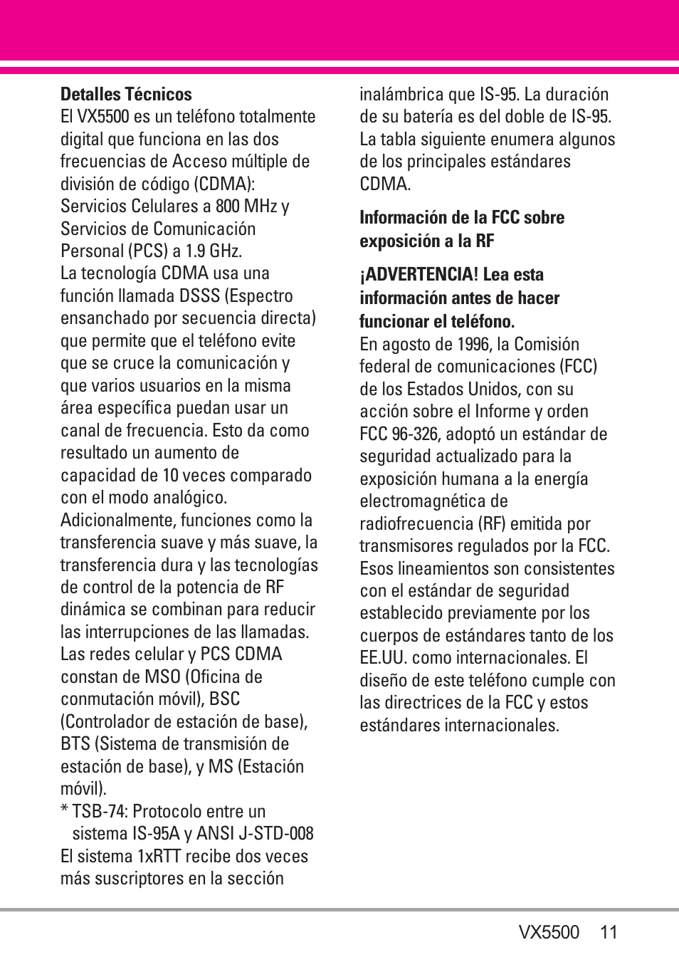 LG VX5500 User Manual | Page 130 / 252