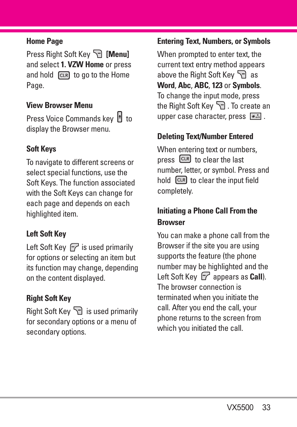 LG VX5500 User Manual | Page 35 / 252