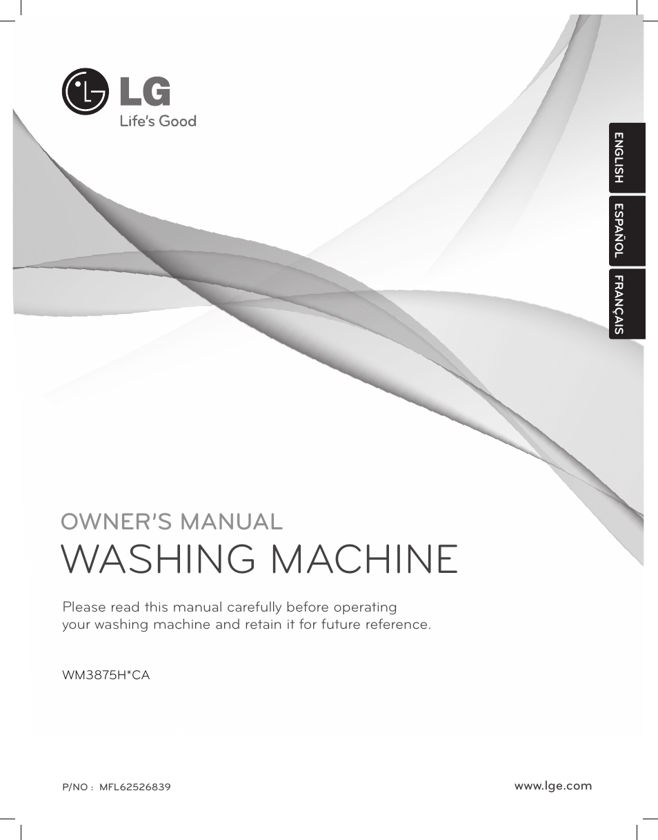 LG WM3875HWCA User Manual | 108 pages