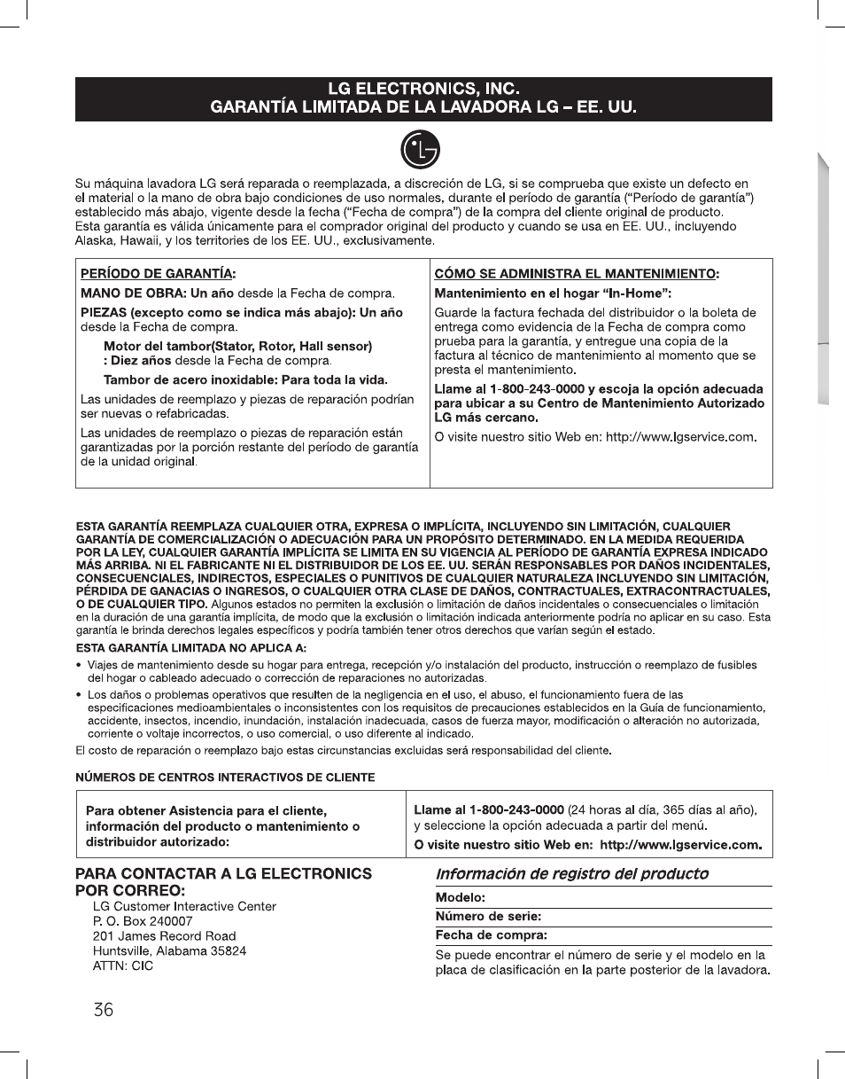 LG WM3875HWCA User Manual | Page 72 / 108