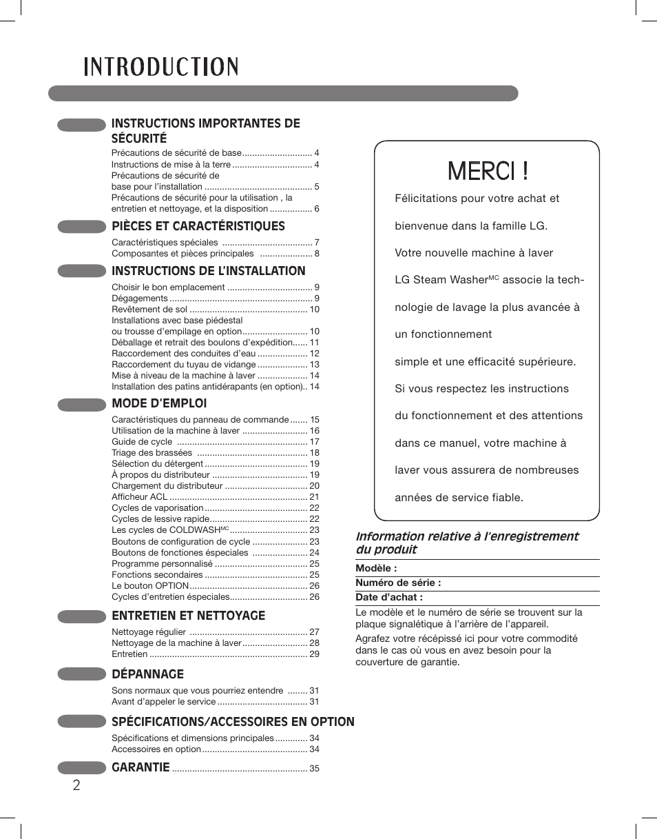 Merci | LG WM3875HWCA User Manual | Page 74 / 108