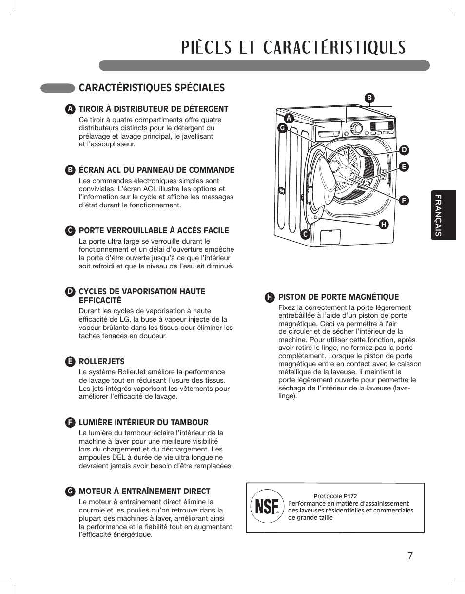 Caractéristiques spéciales | LG WM3875HWCA User Manual | Page 79 / 108