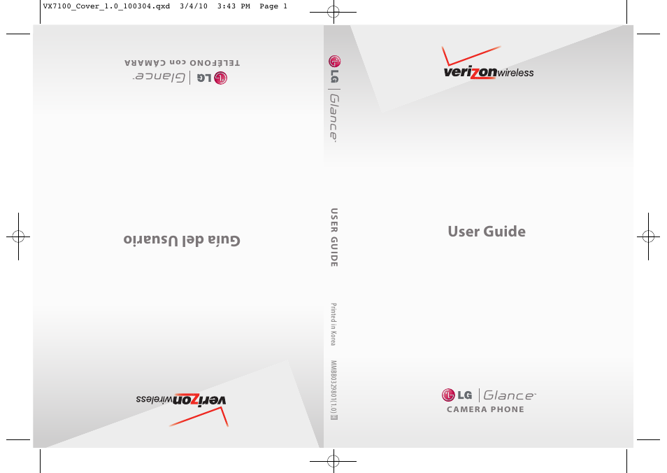 LG LGVX7100 User Manual | 260 pages