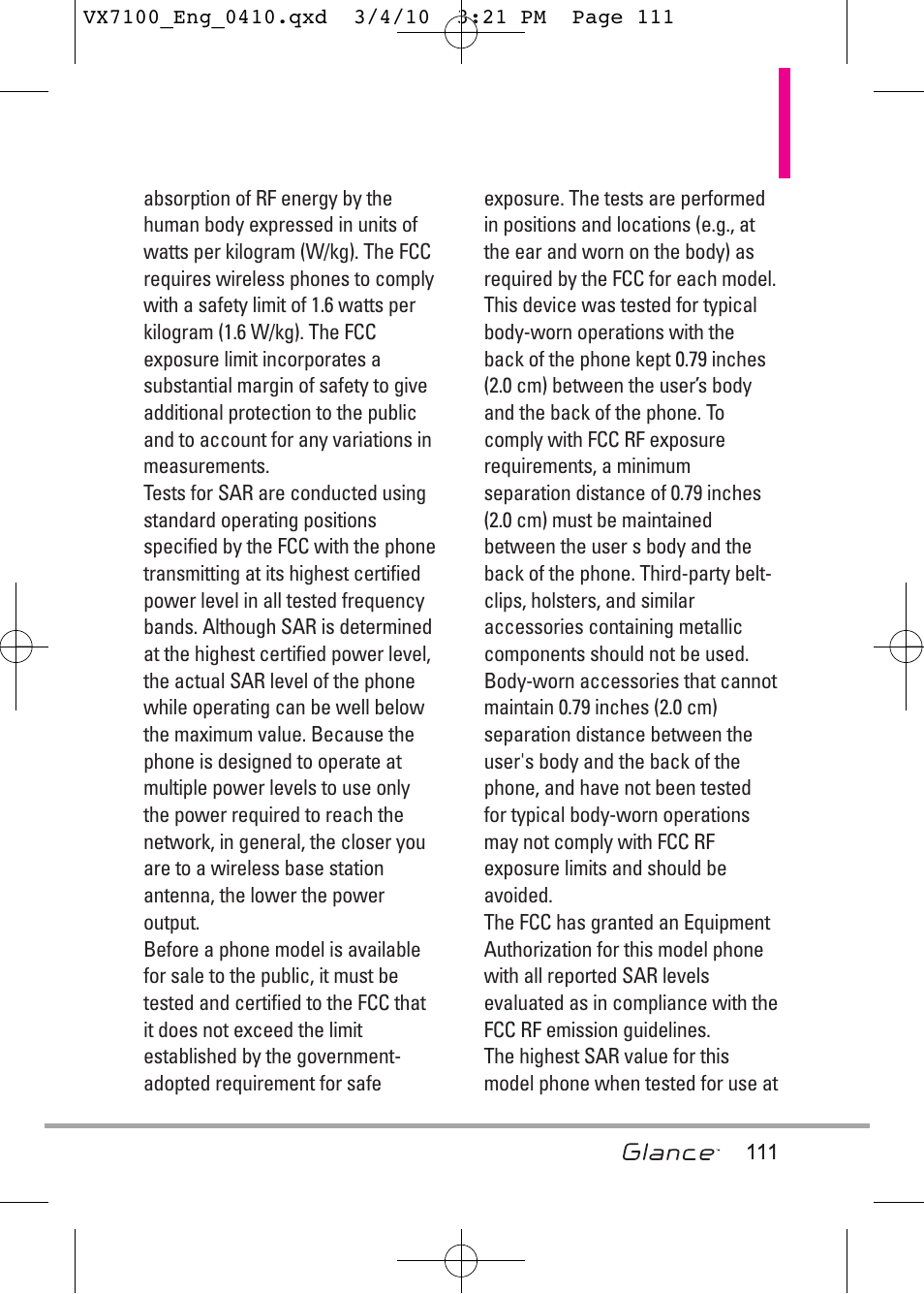 LG LGVX7100 User Manual | Page 113 / 260