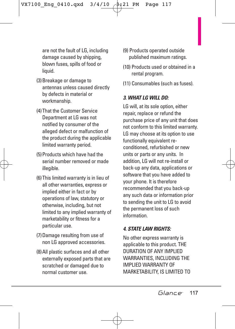 LG LGVX7100 User Manual | Page 119 / 260