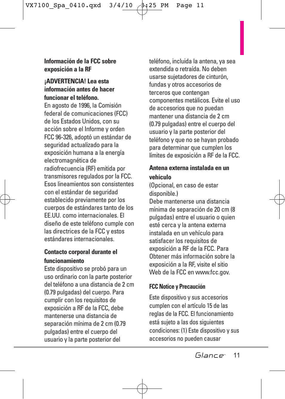 LG LGVX7100 User Manual | Page 138 / 260