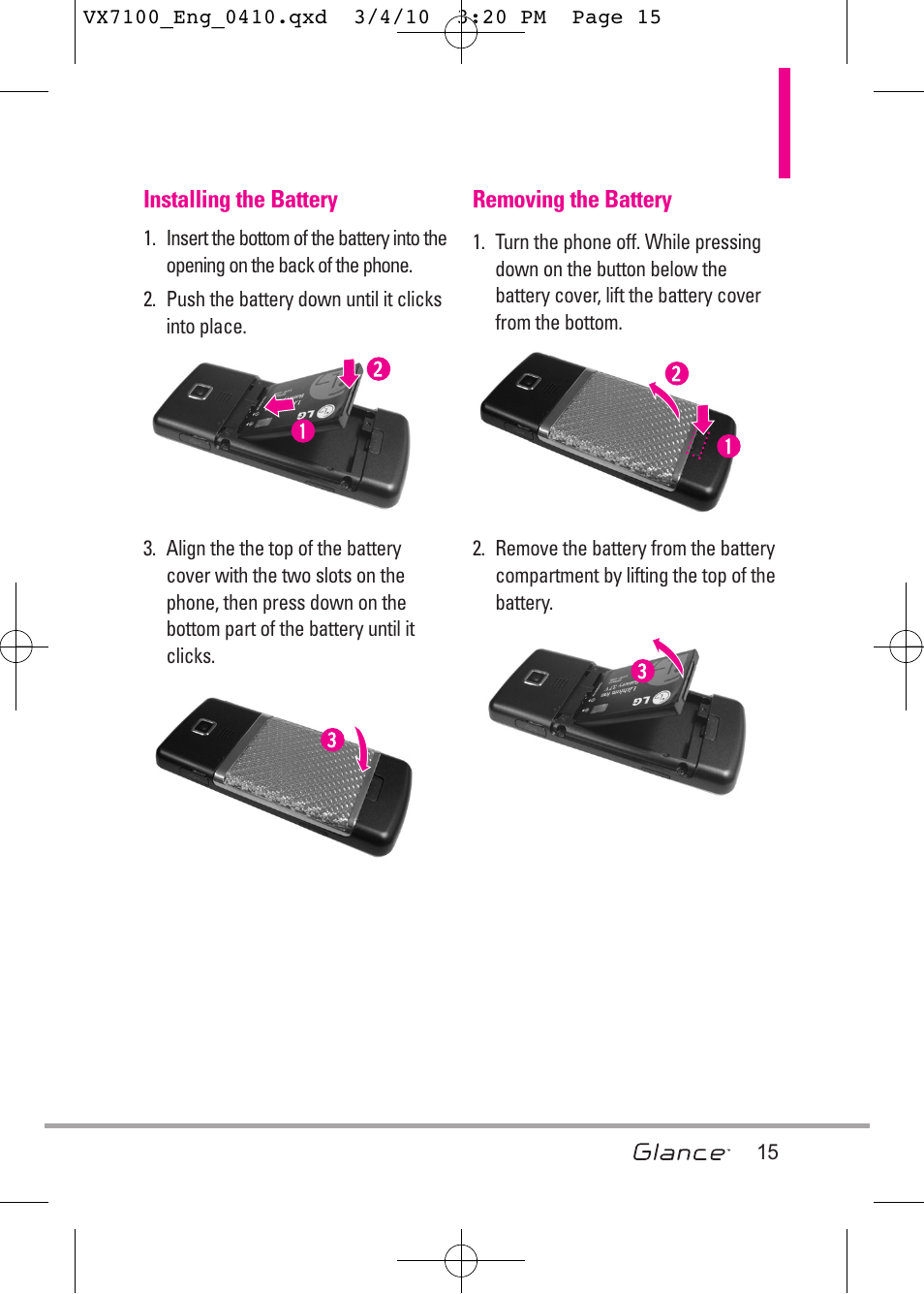 LG LGVX7100 User Manual | Page 17 / 260