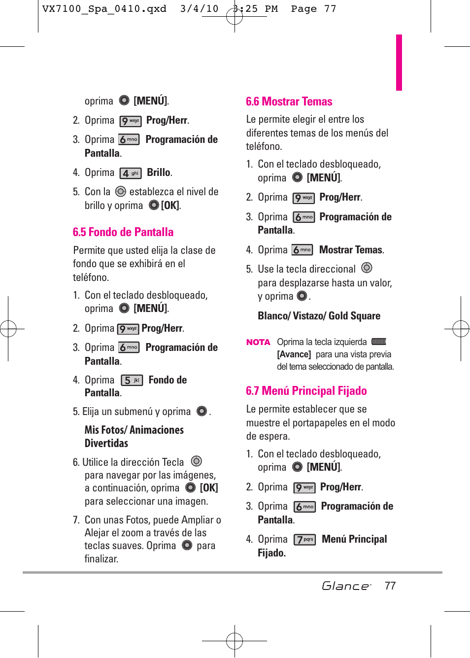 LG LGVX7100 User Manual | Page 204 / 260