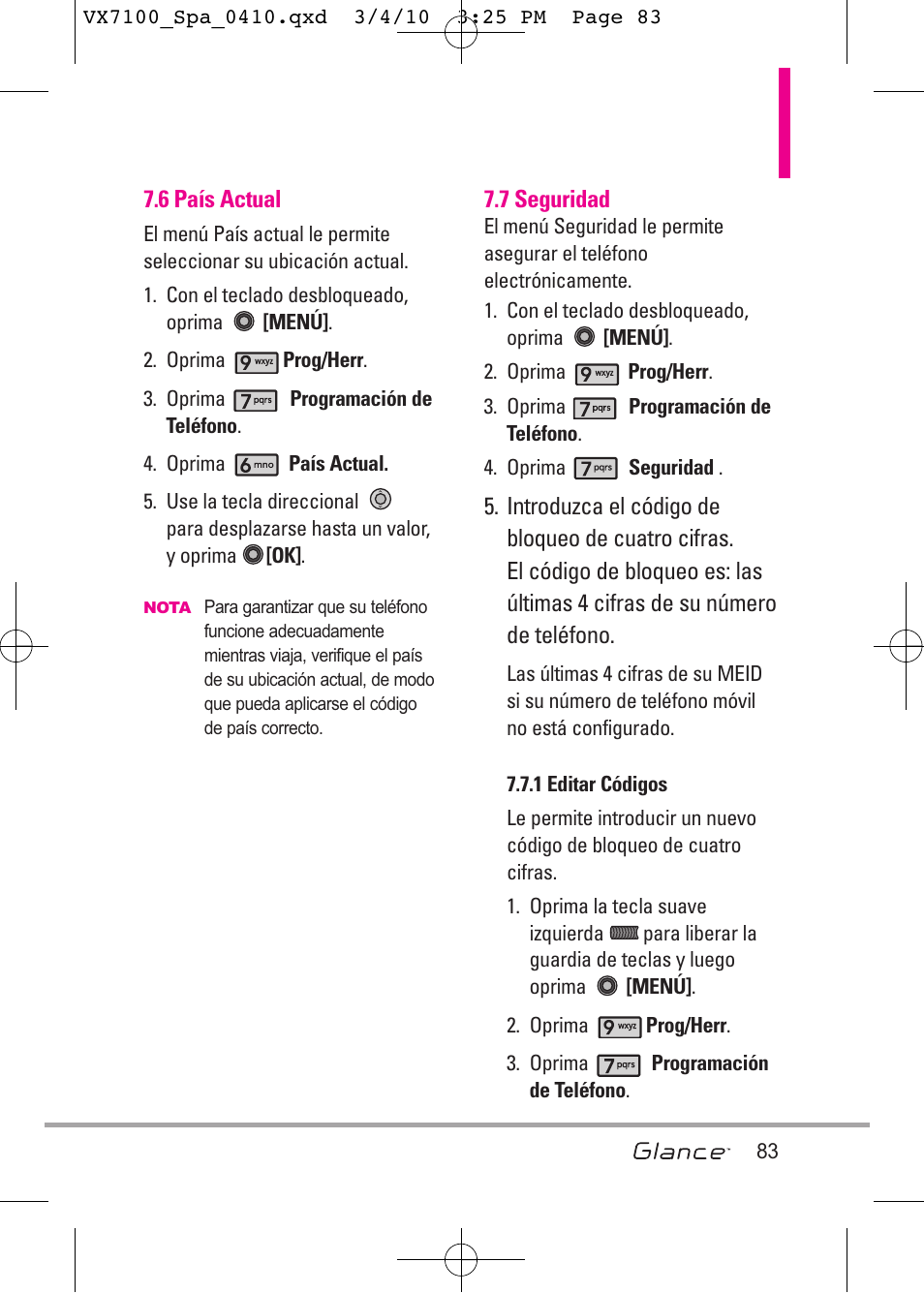 LG LGVX7100 User Manual | Page 210 / 260