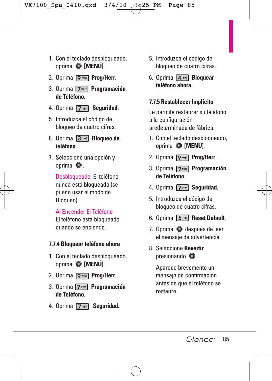 LG LGVX7100 User Manual | Page 212 / 260