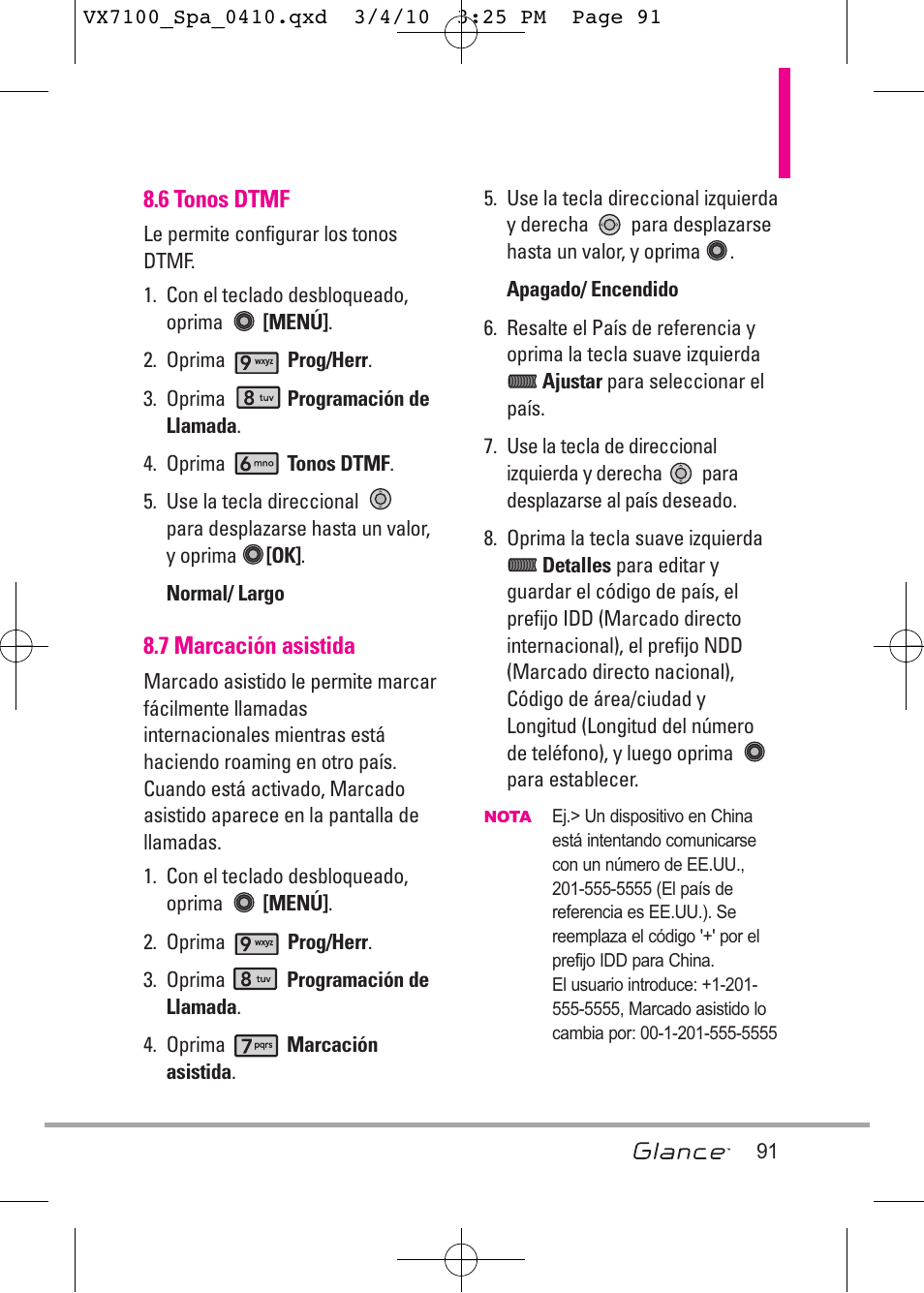 LG LGVX7100 User Manual | Page 218 / 260