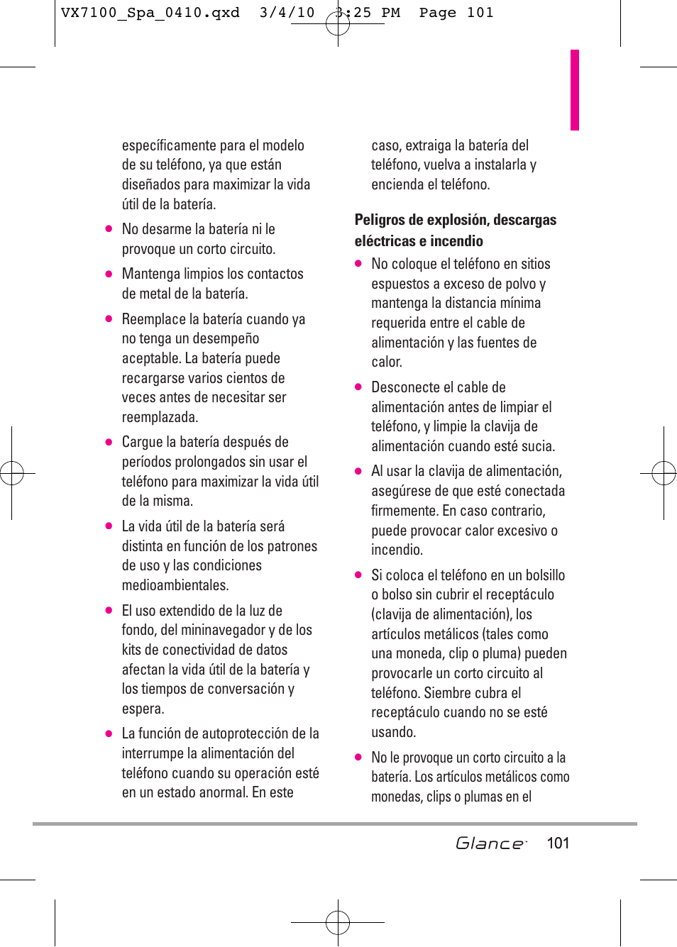 LG LGVX7100 User Manual | Page 228 / 260