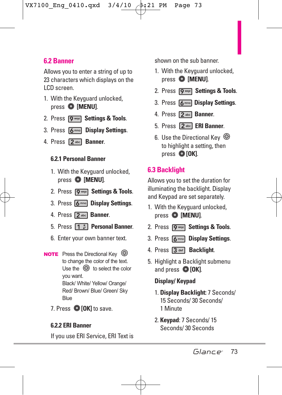 LG LGVX7100 User Manual | Page 75 / 260