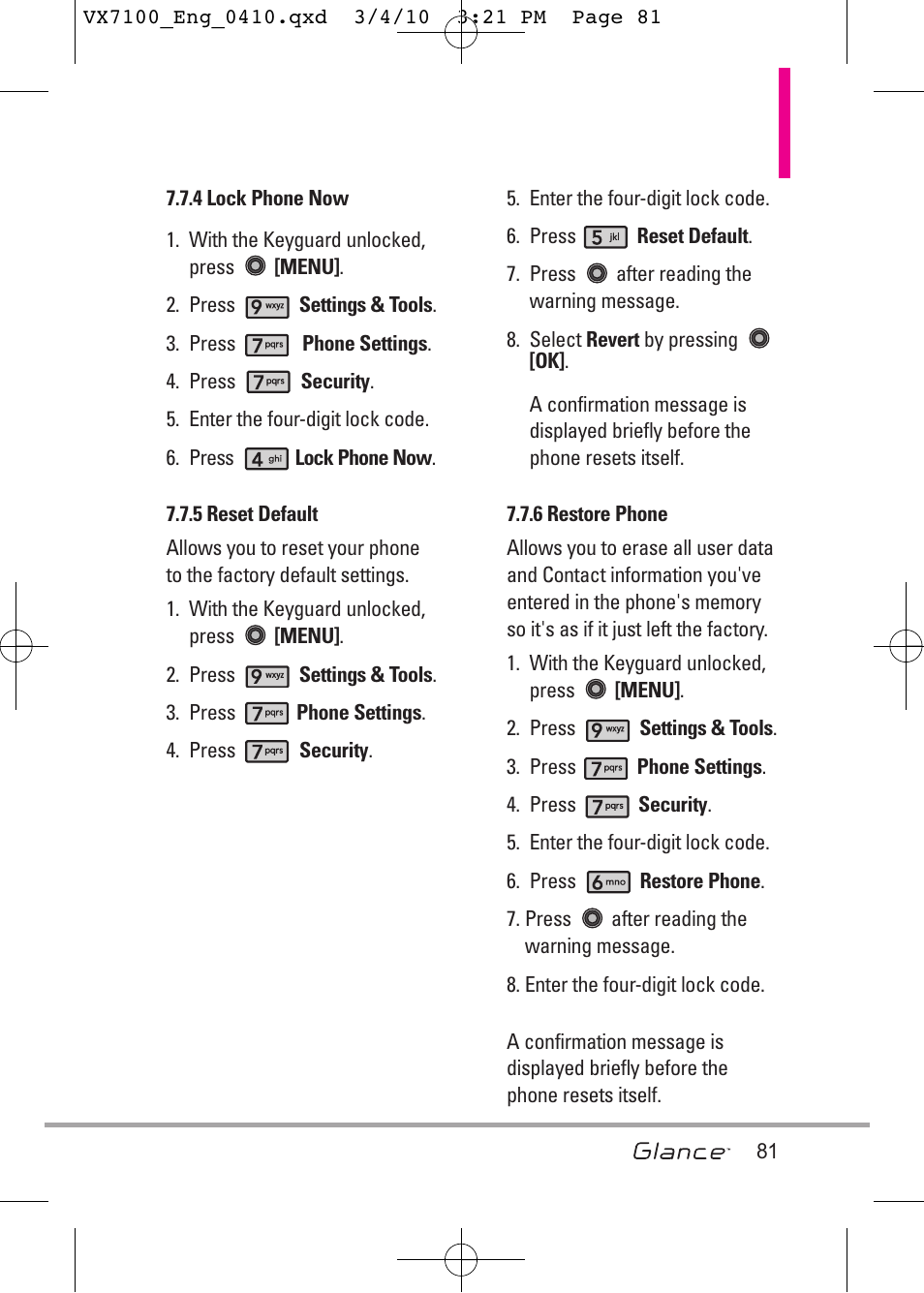 LG LGVX7100 User Manual | Page 83 / 260