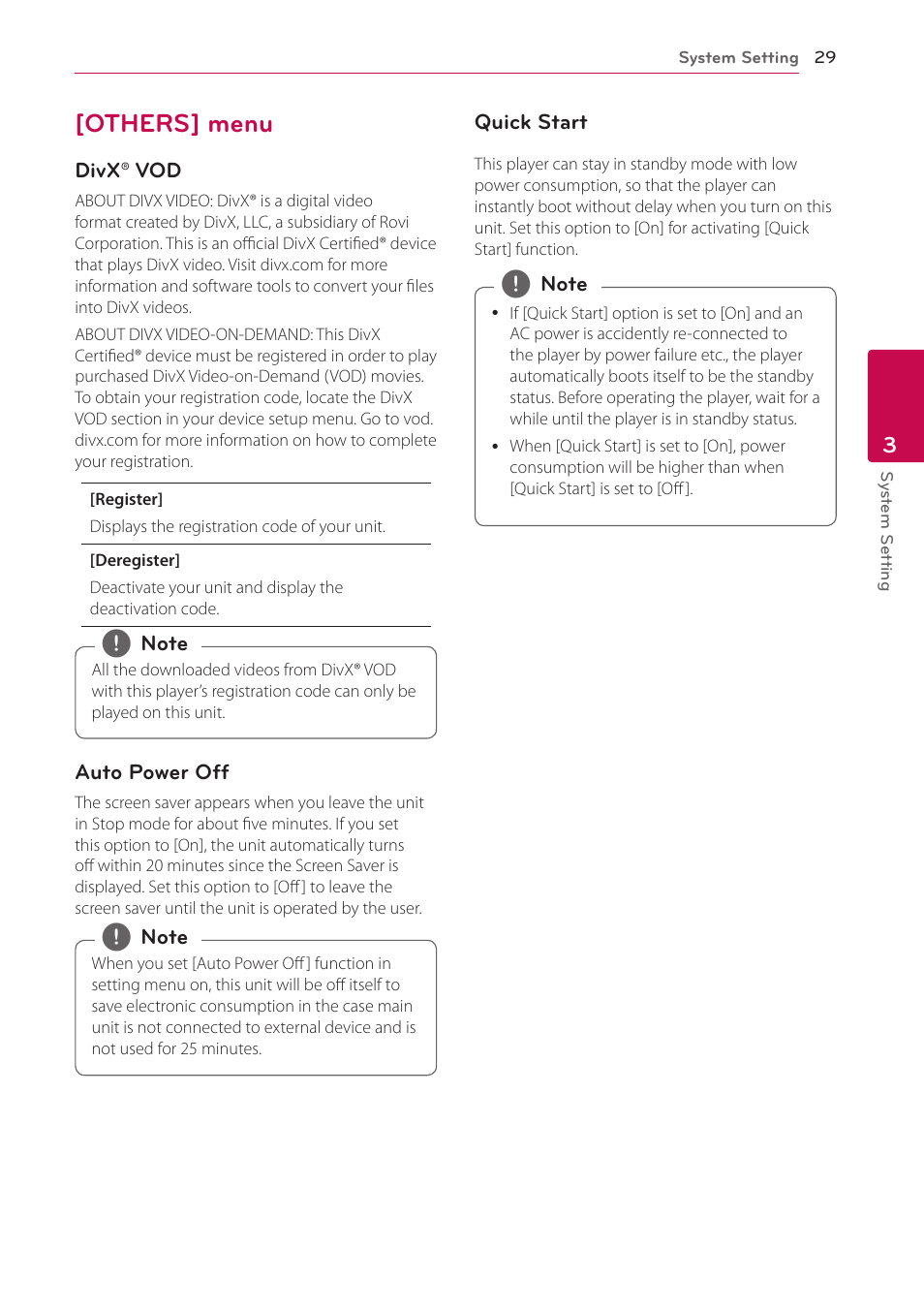 Others] menu | LG NB3730A User Manual | Page 29 / 66