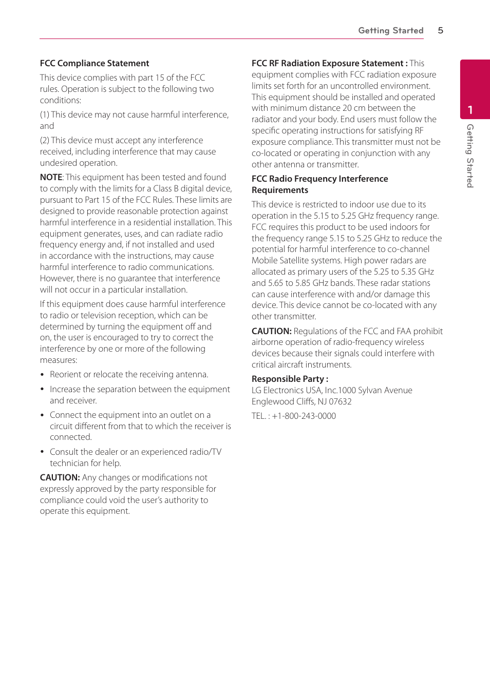 LG NB3730A User Manual | Page 5 / 66